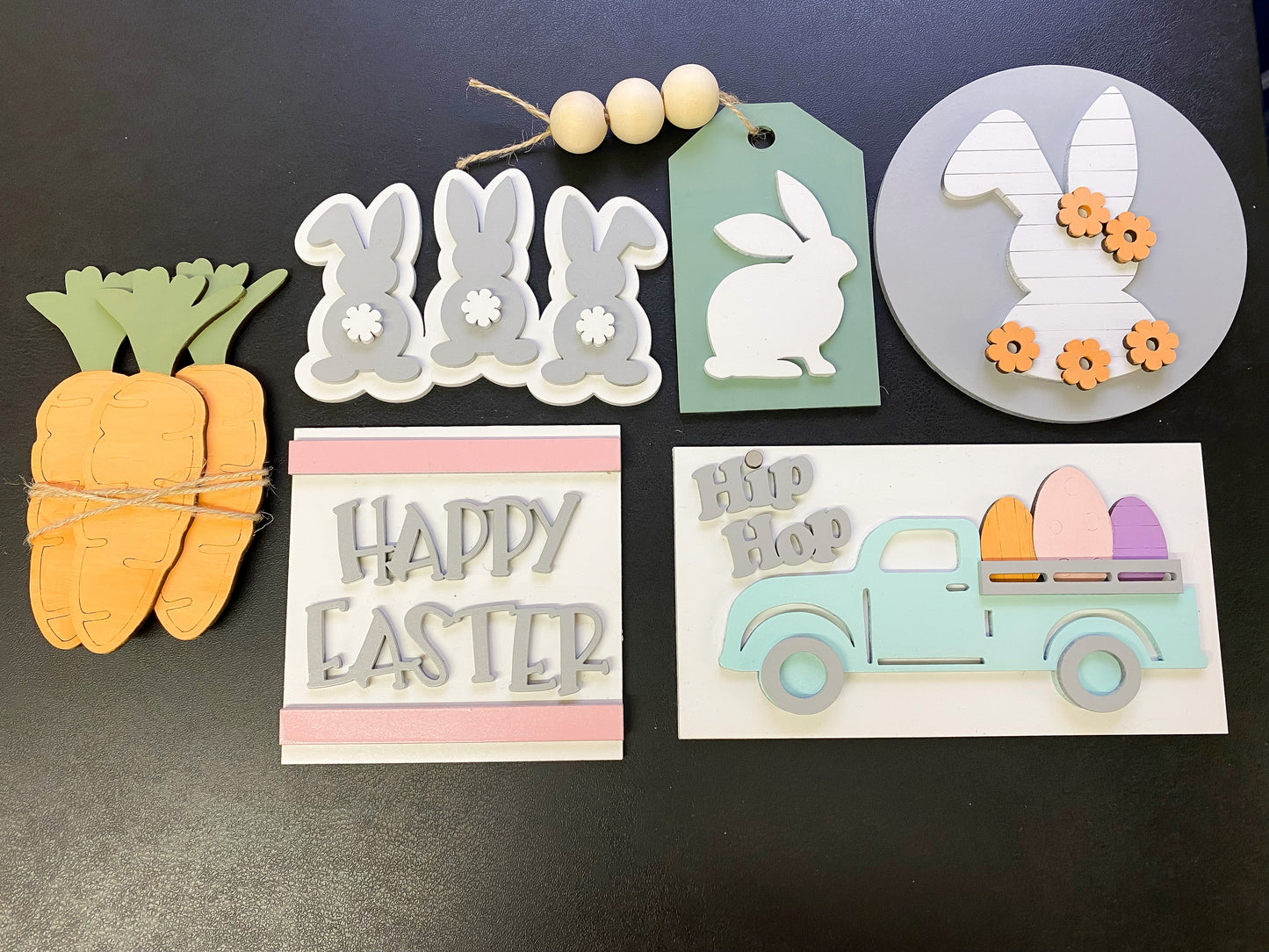 Easter Bunny Tier Tray Set