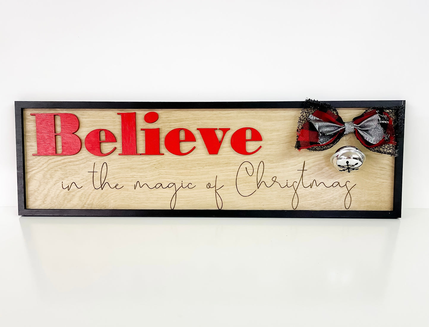 Believe Christmas sign
