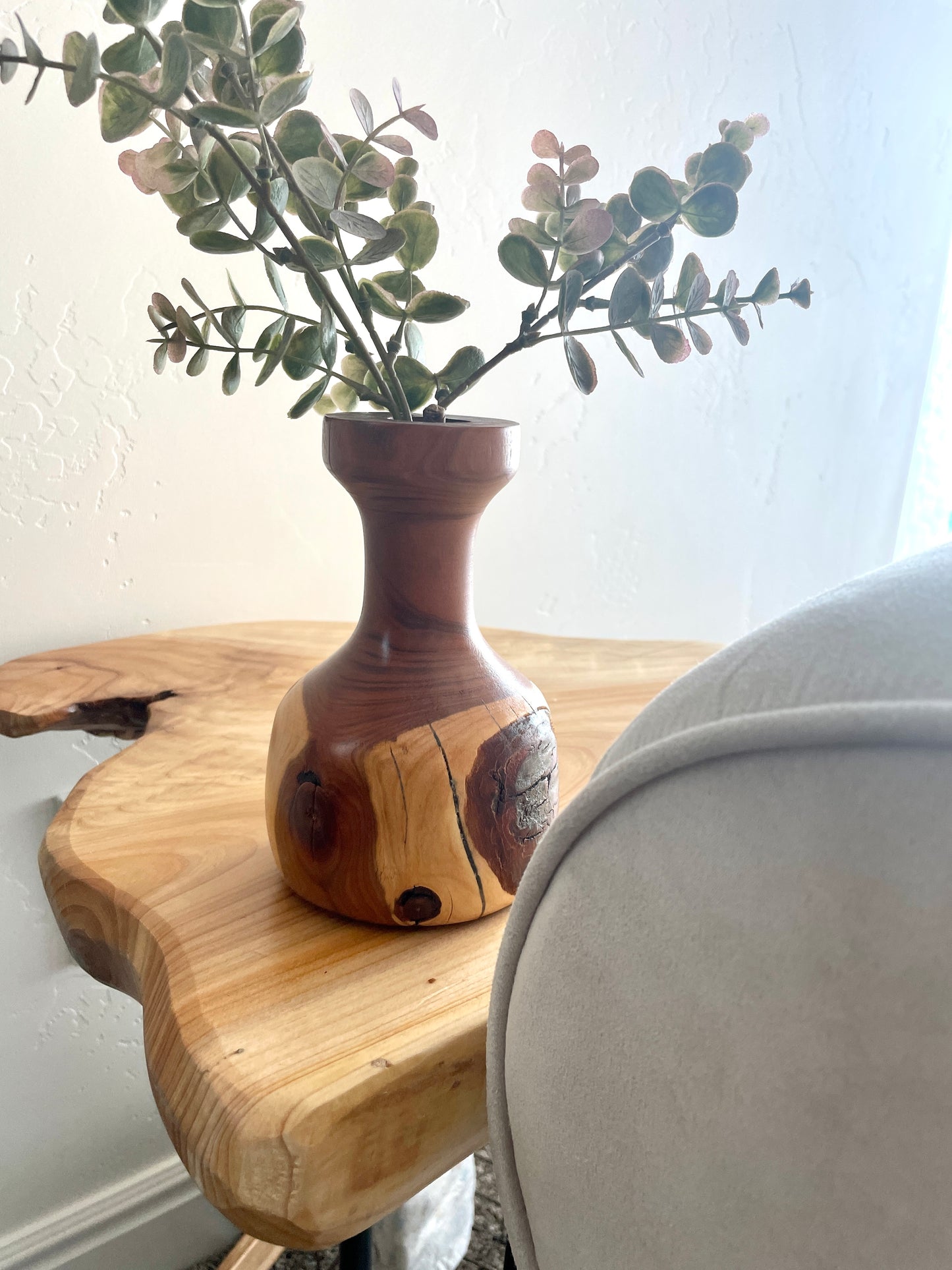 Wood vase