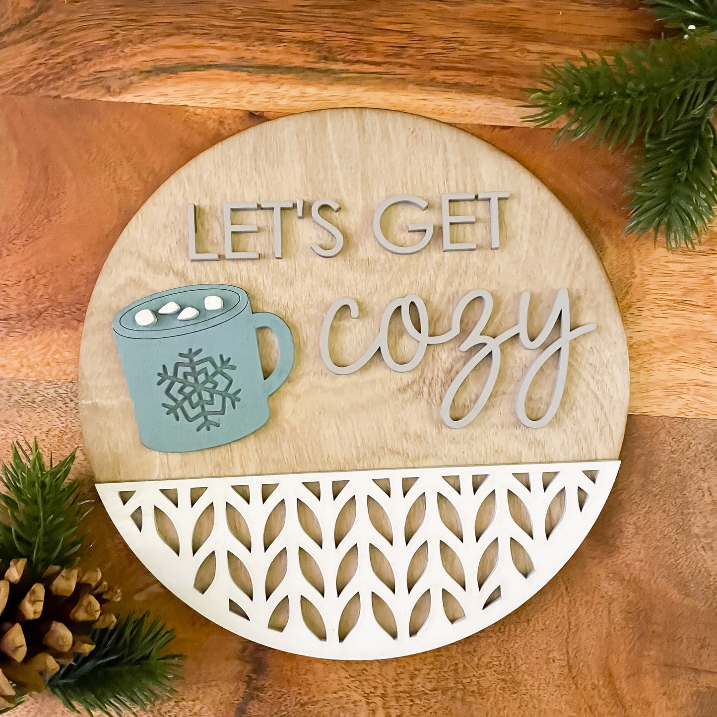 Cozy Cocoa round sign