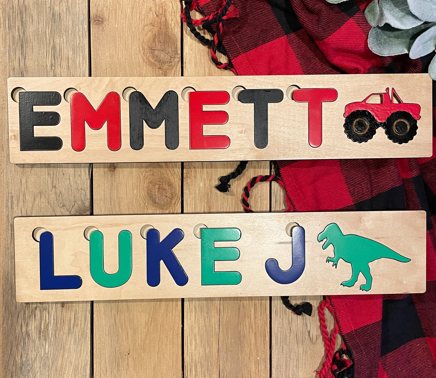 Personalized wooden name puzzle