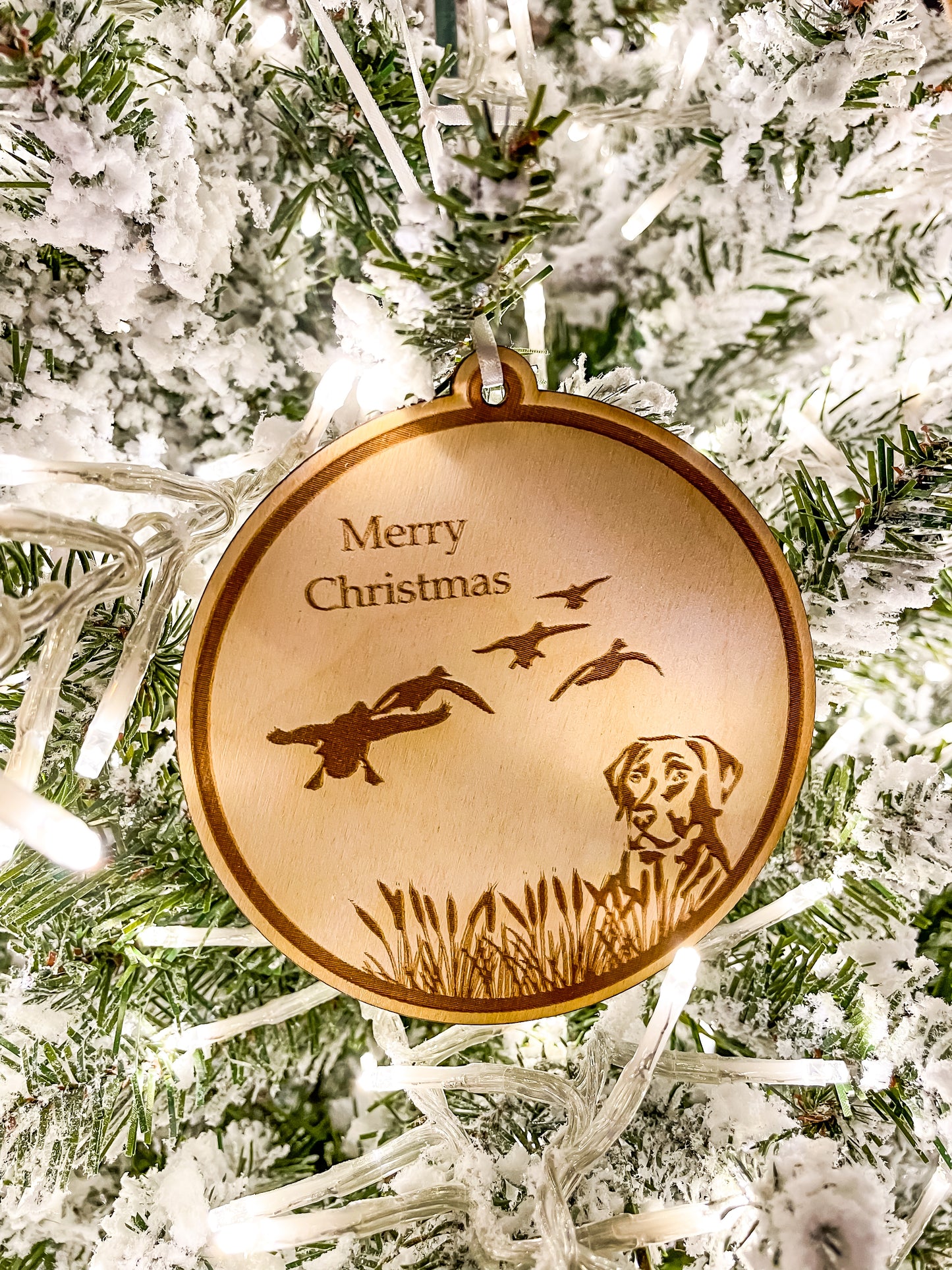 Hunting Christmas ornament