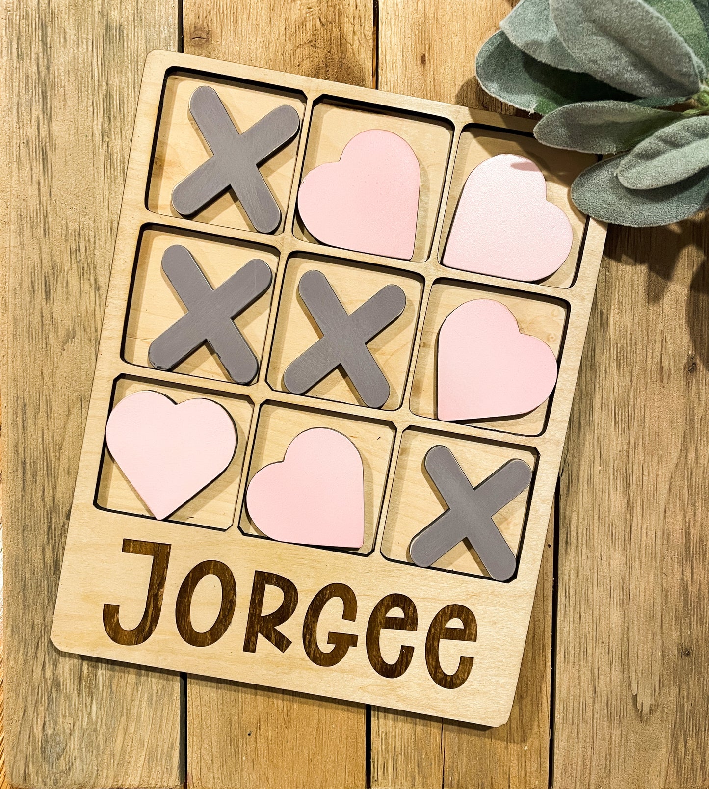 Personalized Tic Tac Toe board