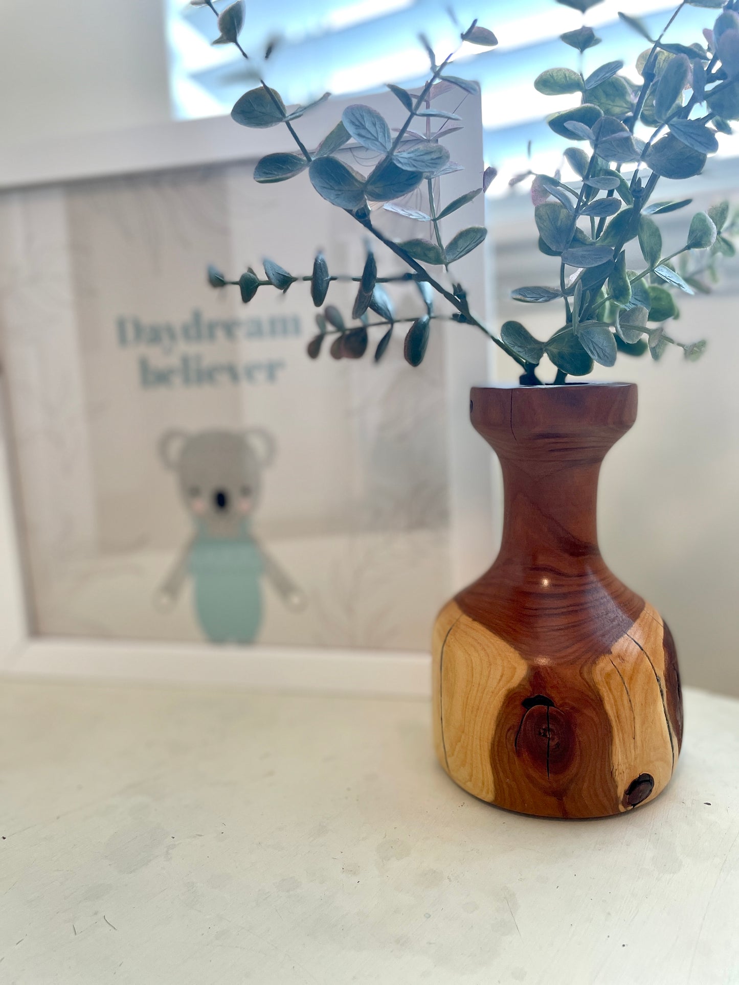 Wood vase