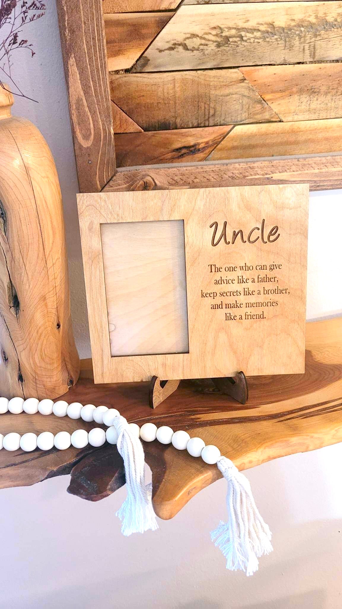 Uncle picture frame