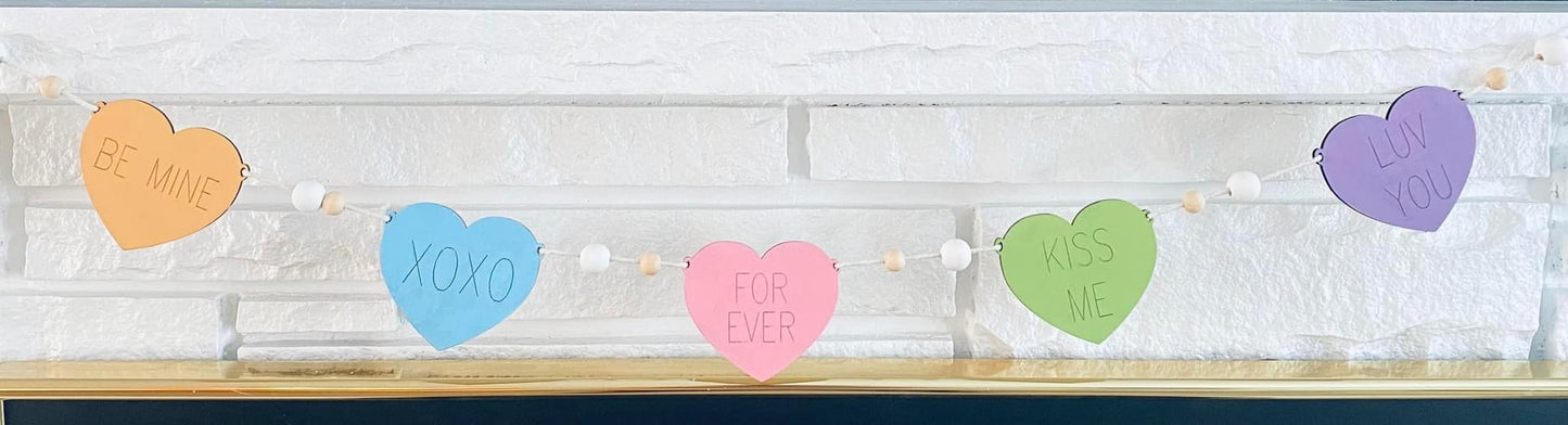 Conversation Heart Garland