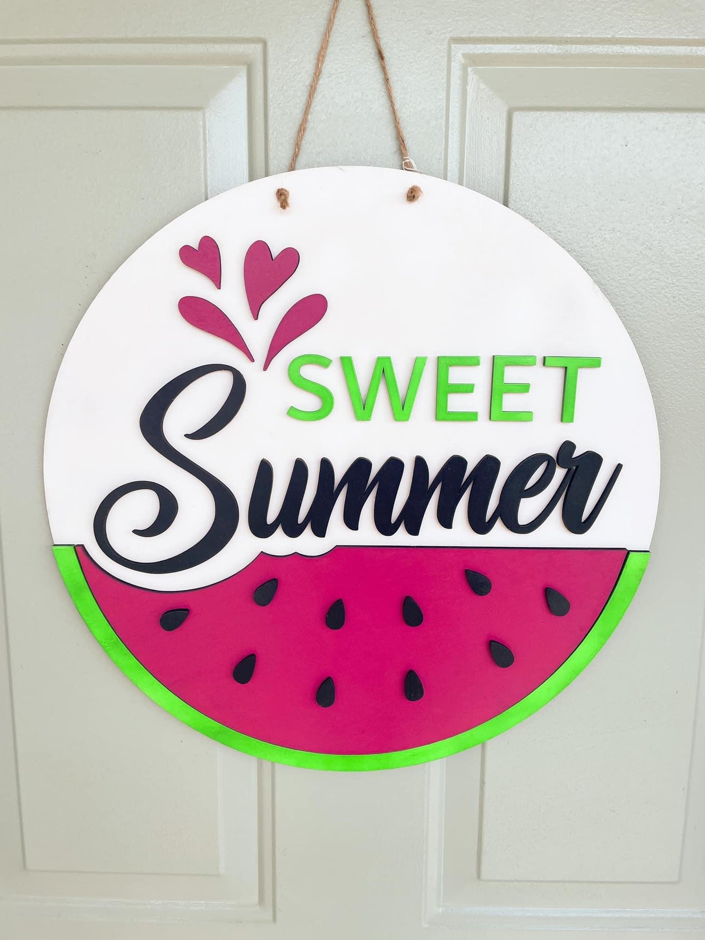 Sweet Summer round sign