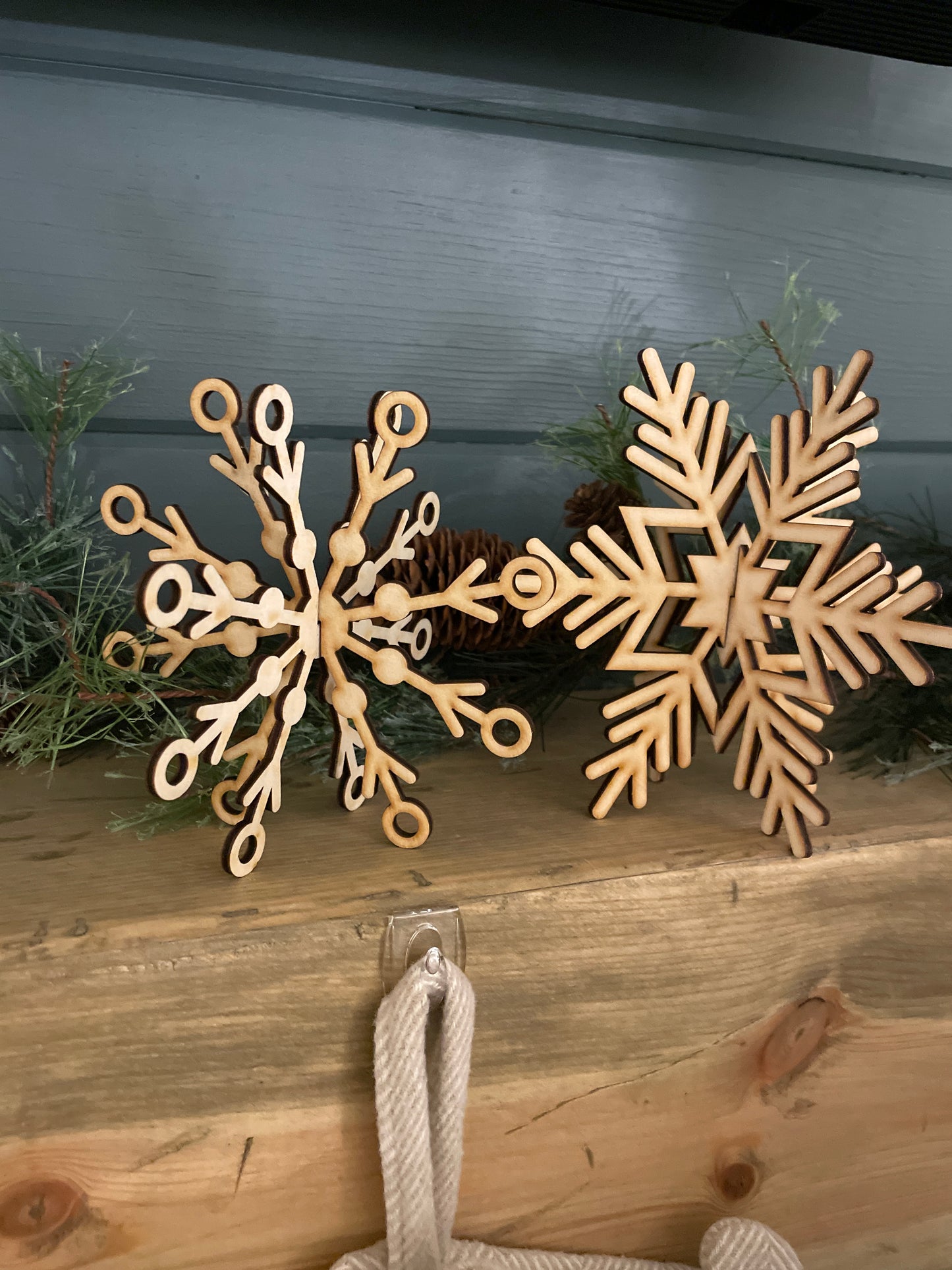 3d snowflakes