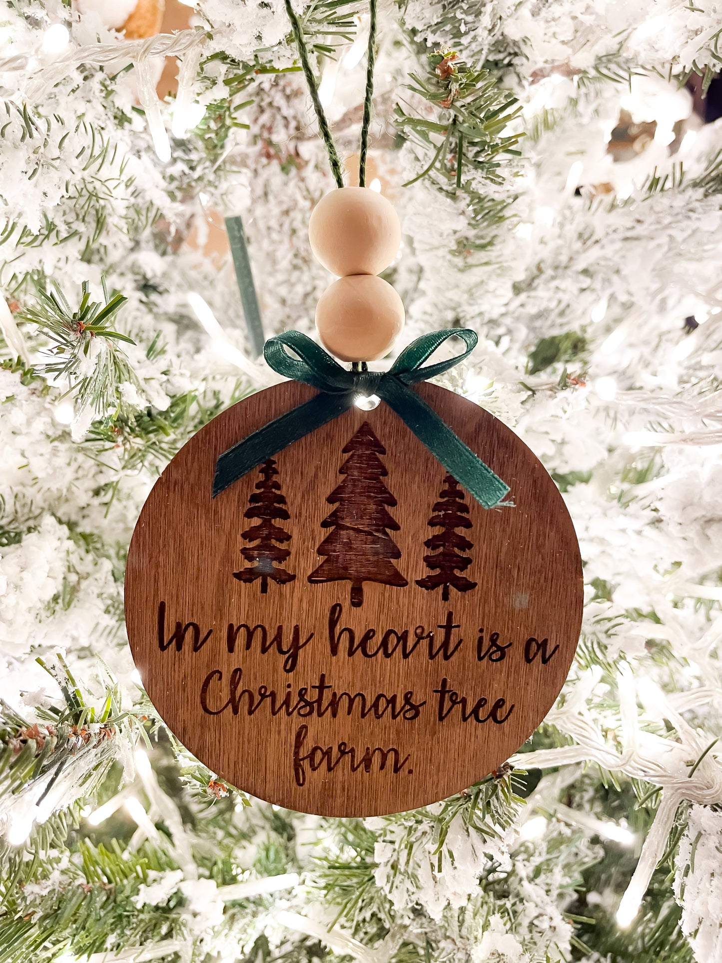 Christmas tree farm ornament