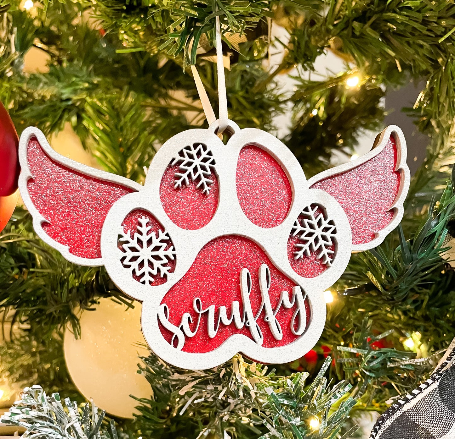 Dog Paw ornament