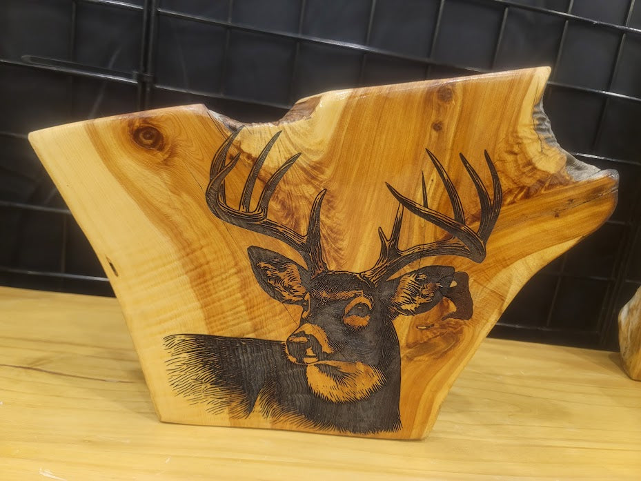 Deer Log Engravings - Multiple Designs