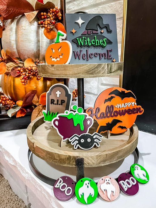 Witch Halloween Tier Tray Set