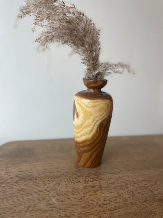 Wood vase