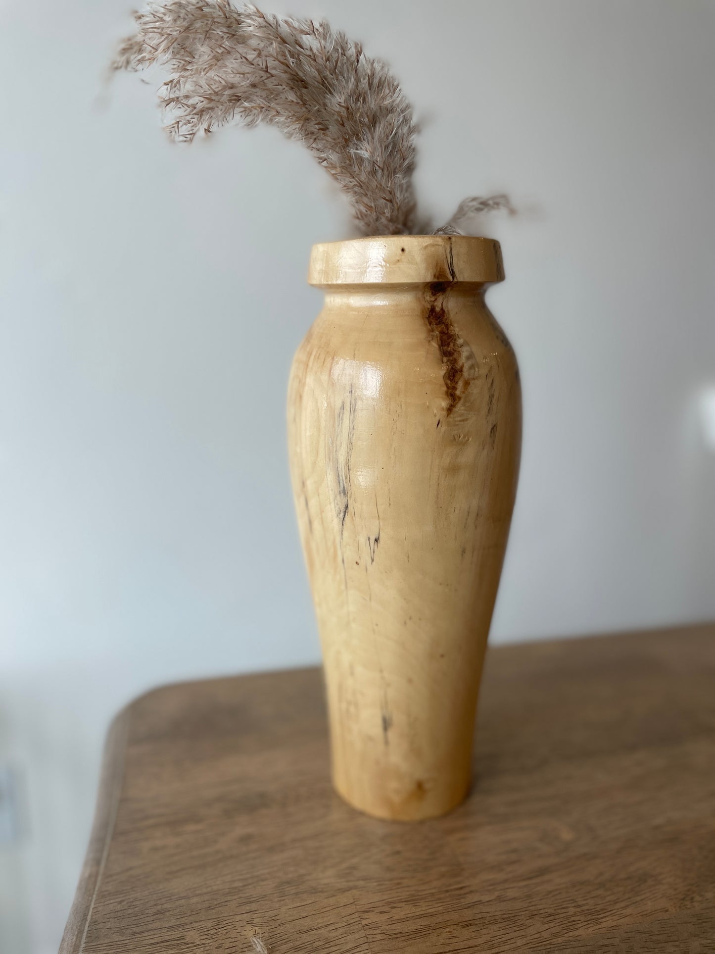 Wood vase