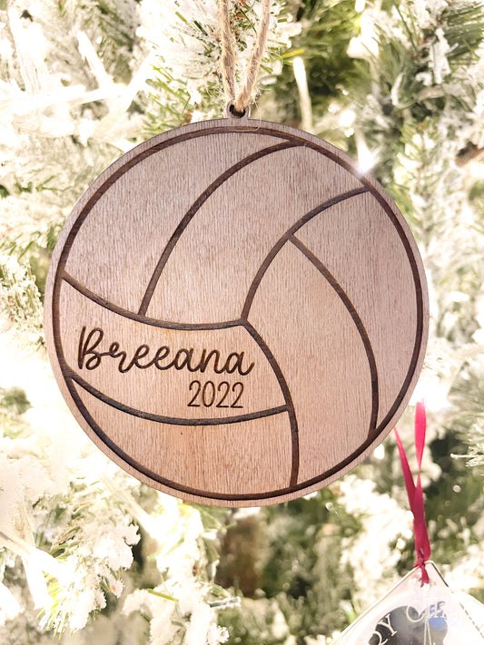 Sports personalized ornament