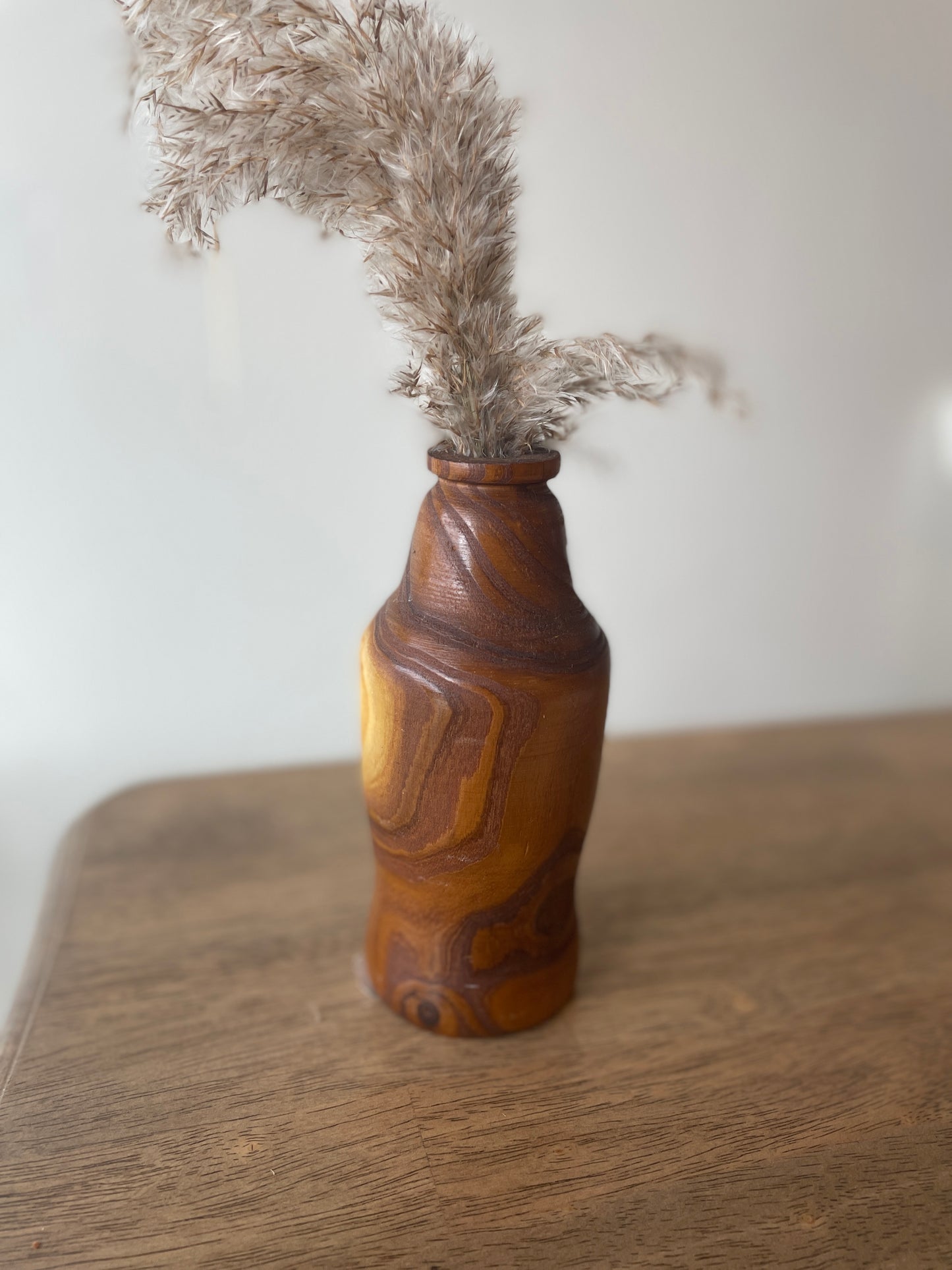 Wood vase