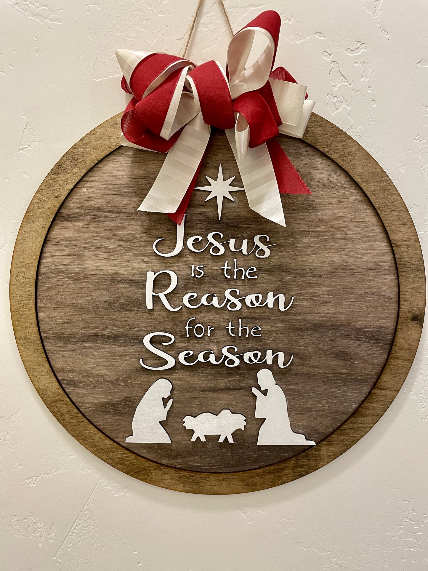 Reason for the season round sign