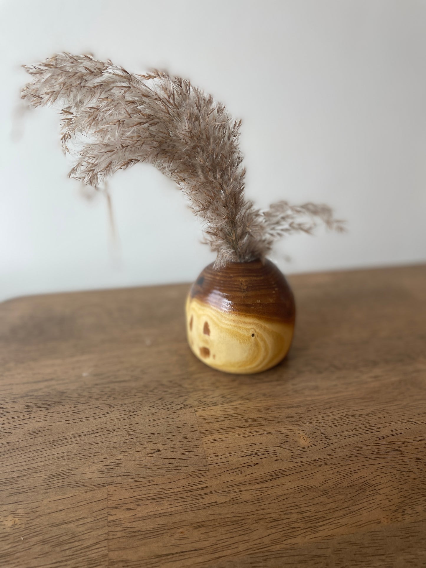 Wood vase