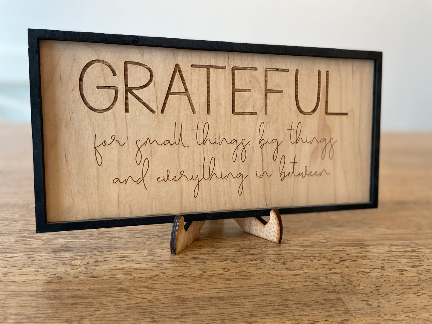 Grateful Engraved Sign