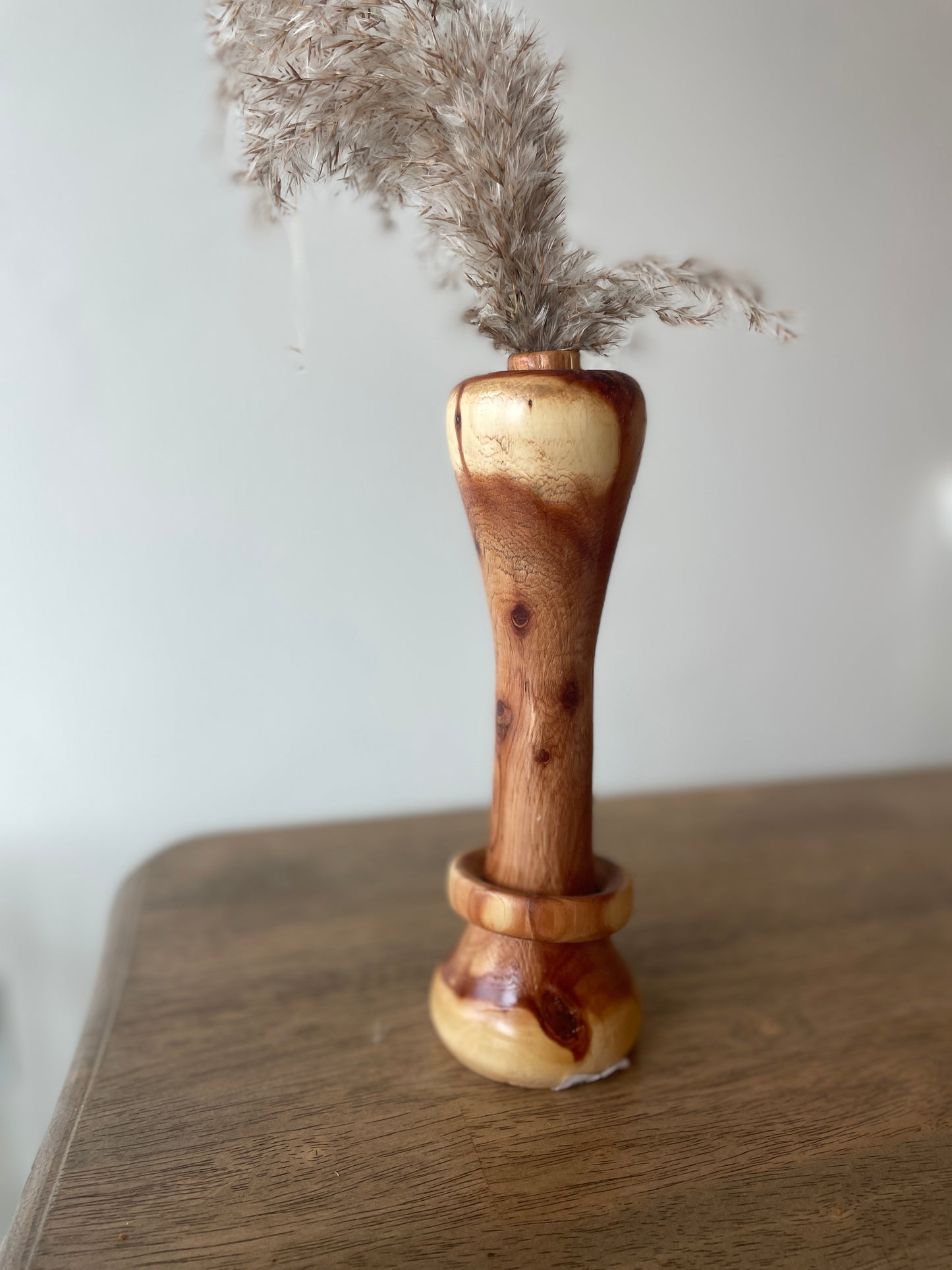 Wood vase