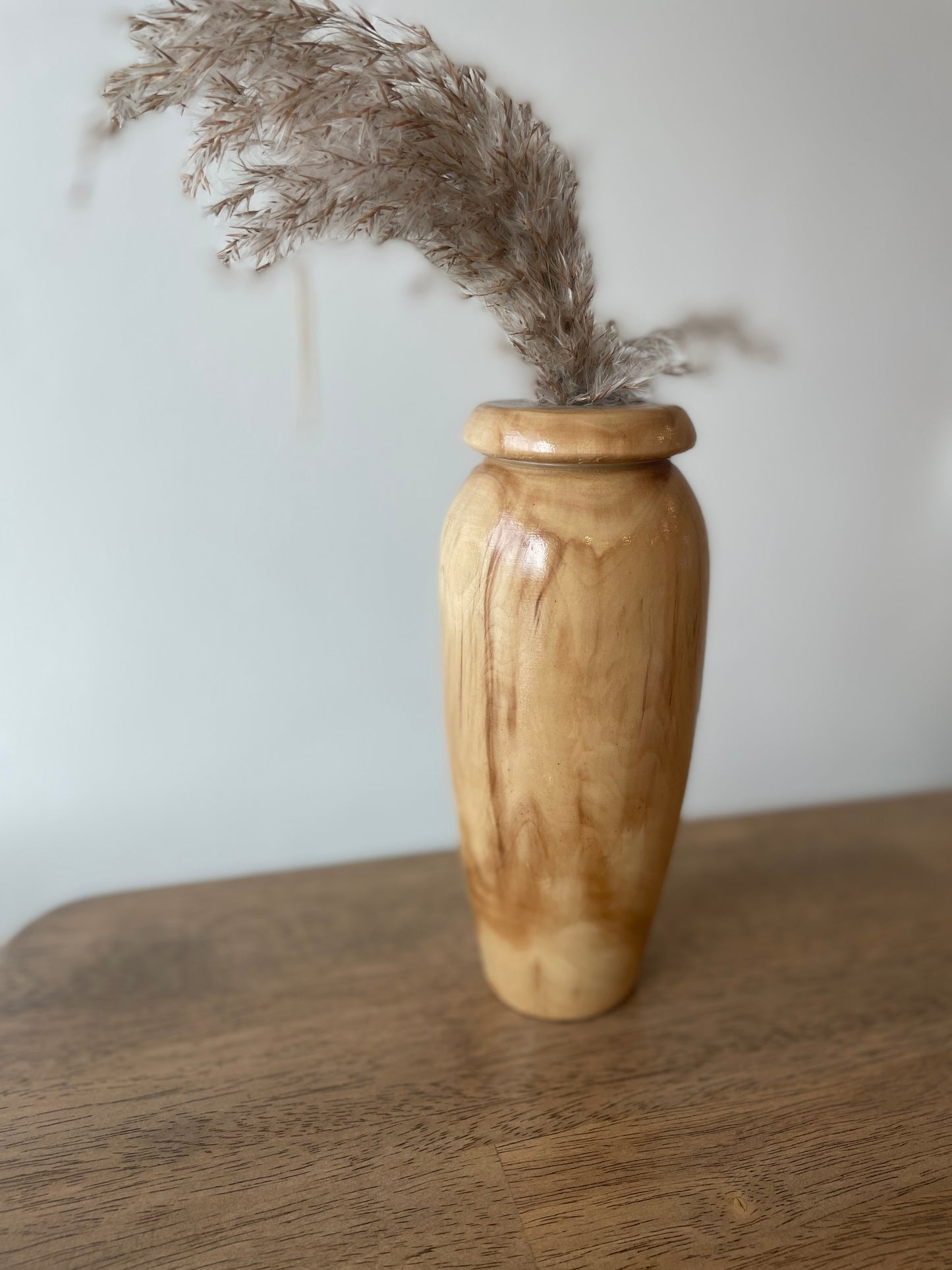 Wood vase