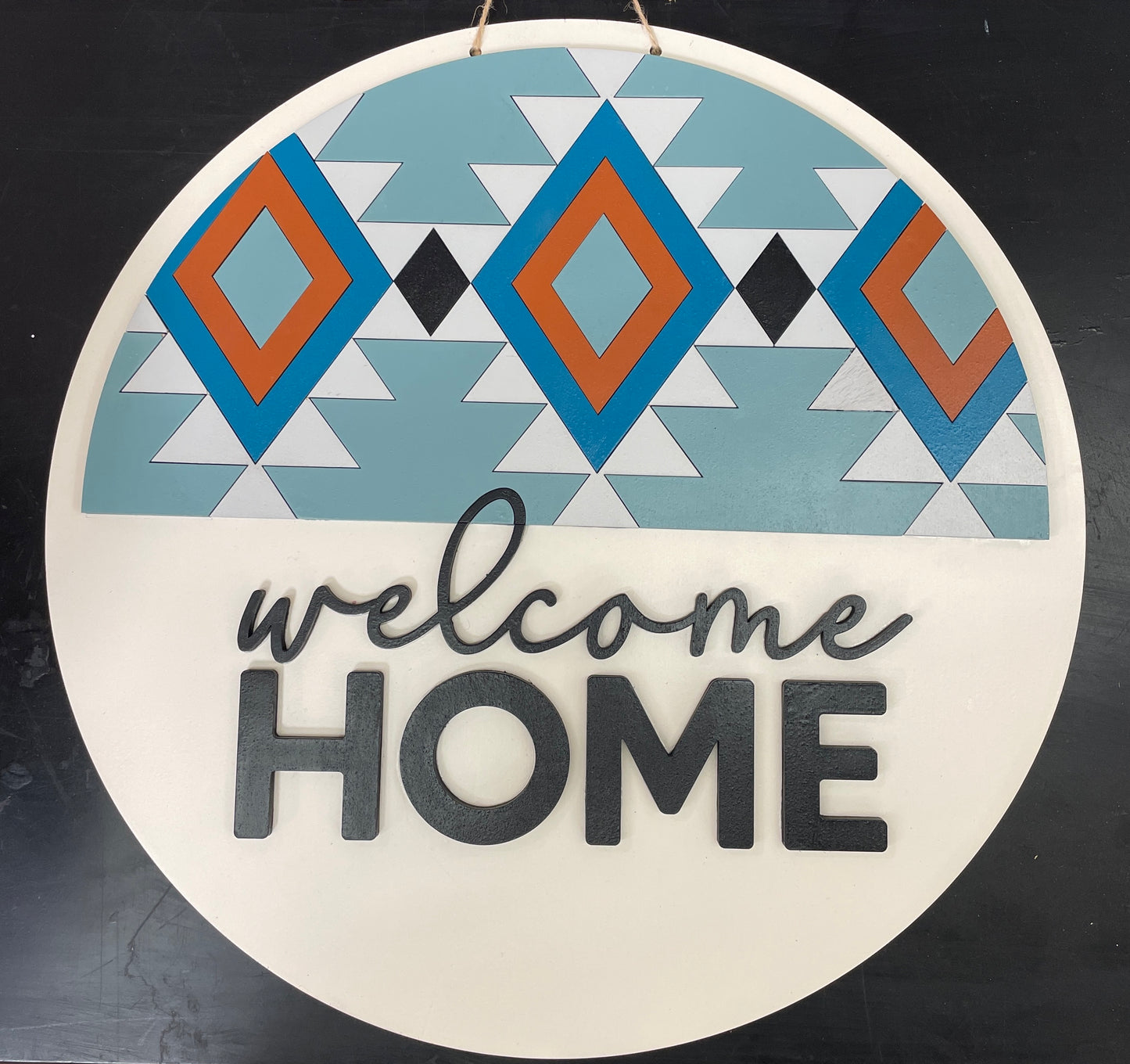 Welcome Home Round Sign