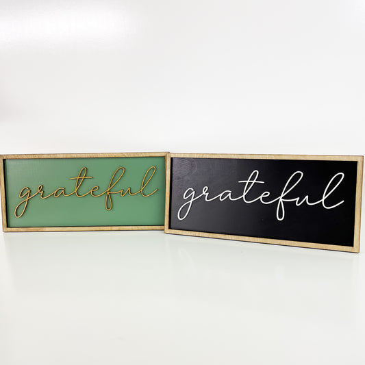 Grateful sign