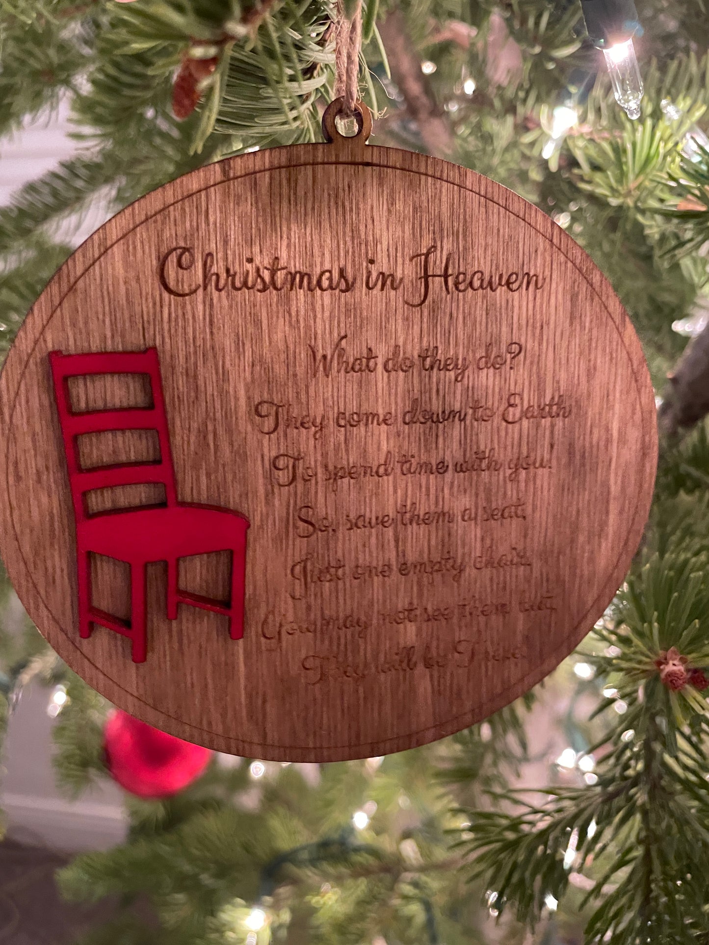 Christmas in Heaven ornament