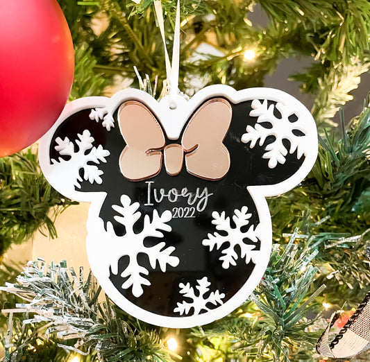 Minnie Mouse personalized ornament