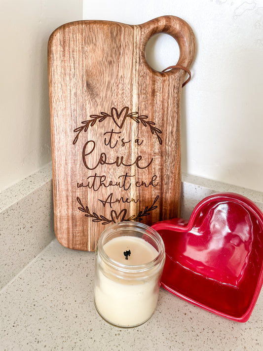 Love without end cutting board