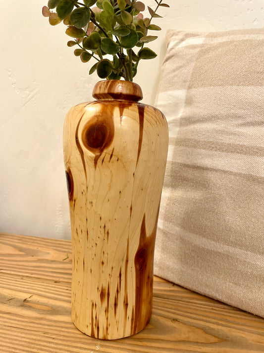 Wood vase