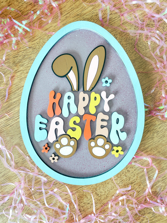 Happy Easter Egg Sign