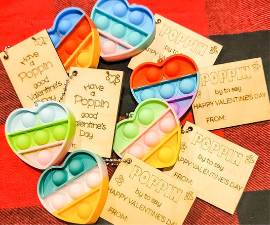 Valentine fidget poppers
