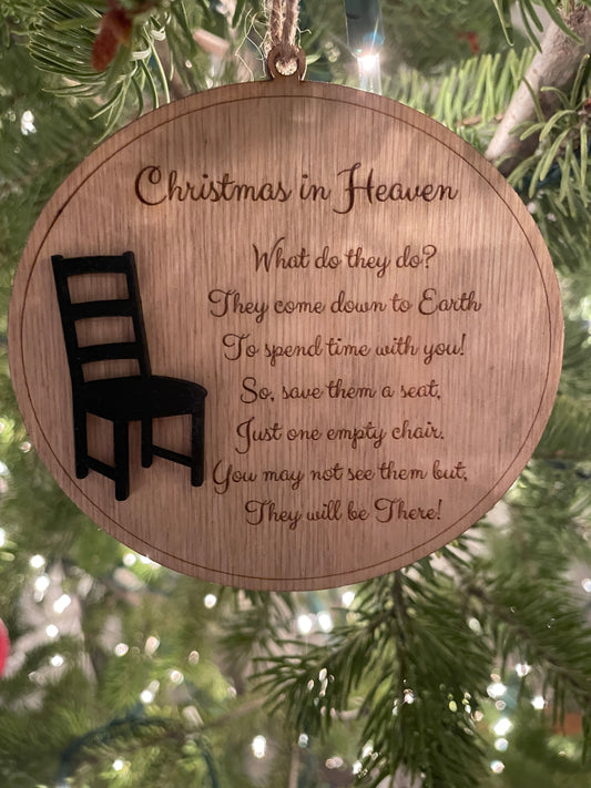 Christmas in Heaven ornament