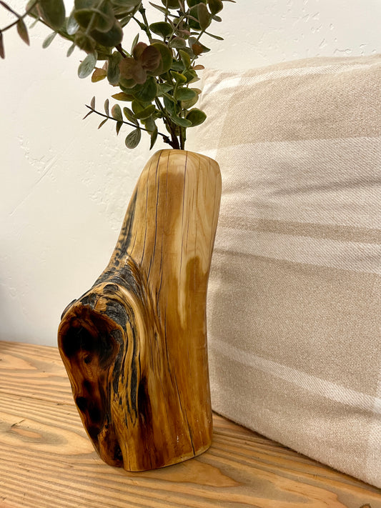 Wood vase