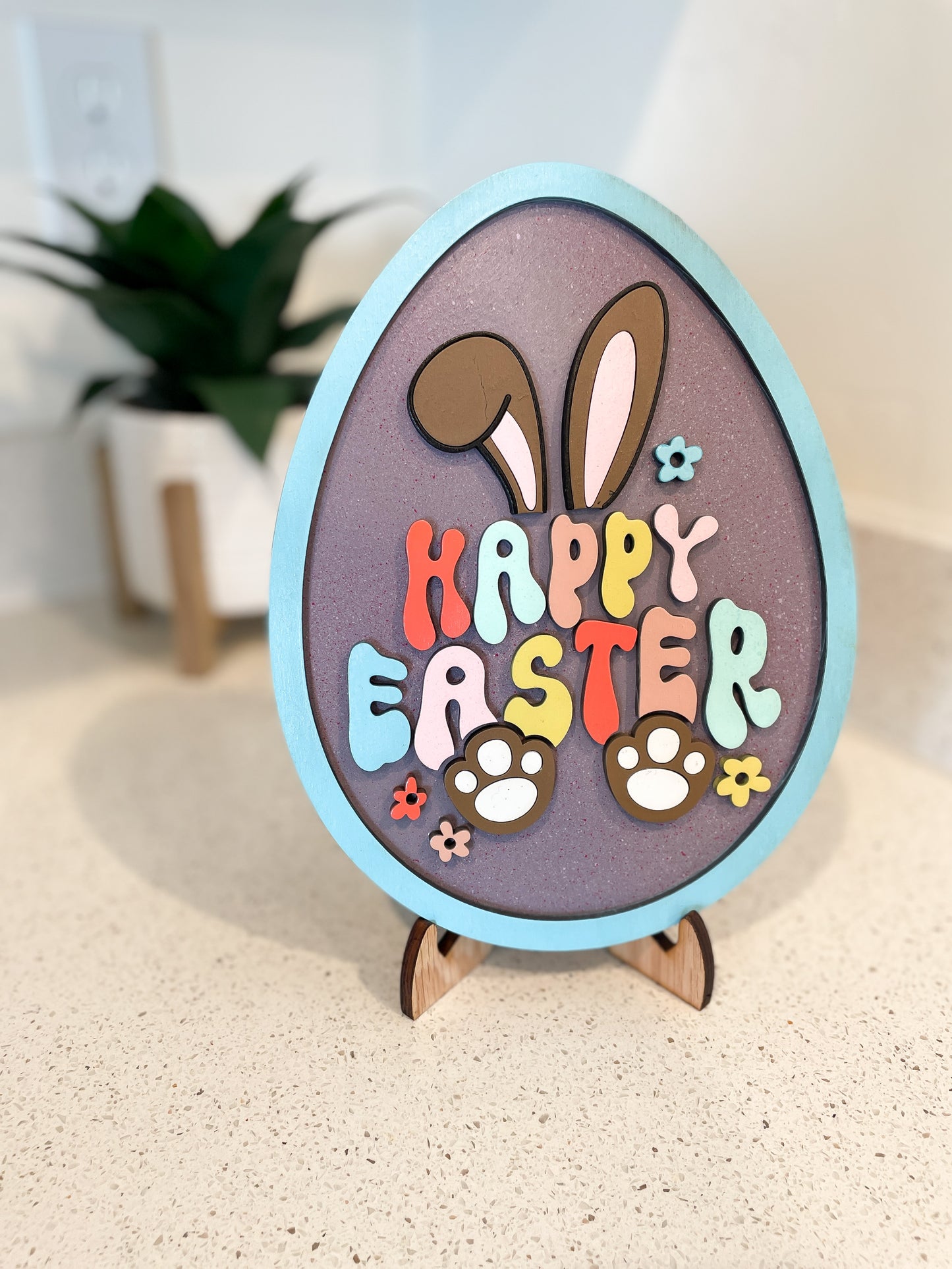 Happy Easter Egg Sign