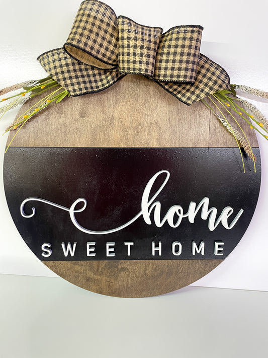 Home Sweet Home Round Sign