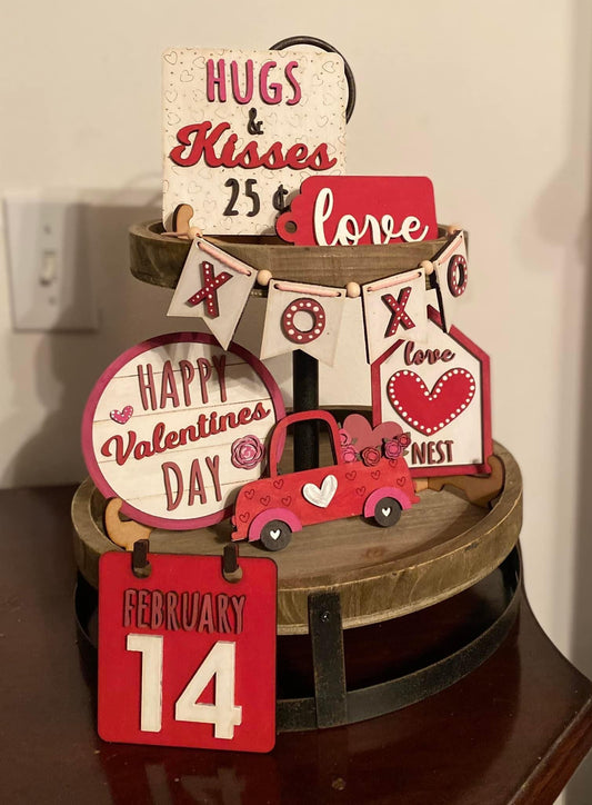 Truck Valentine’s Tier Tray Set